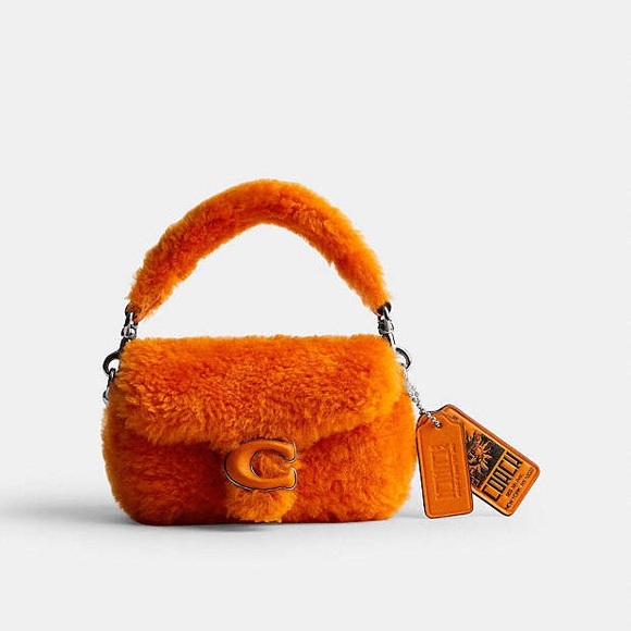 Coach X Lil Nas X Drop Tabby 12 In Shearling & Leather Shoulder/Crossbody - Picture 1 of 8